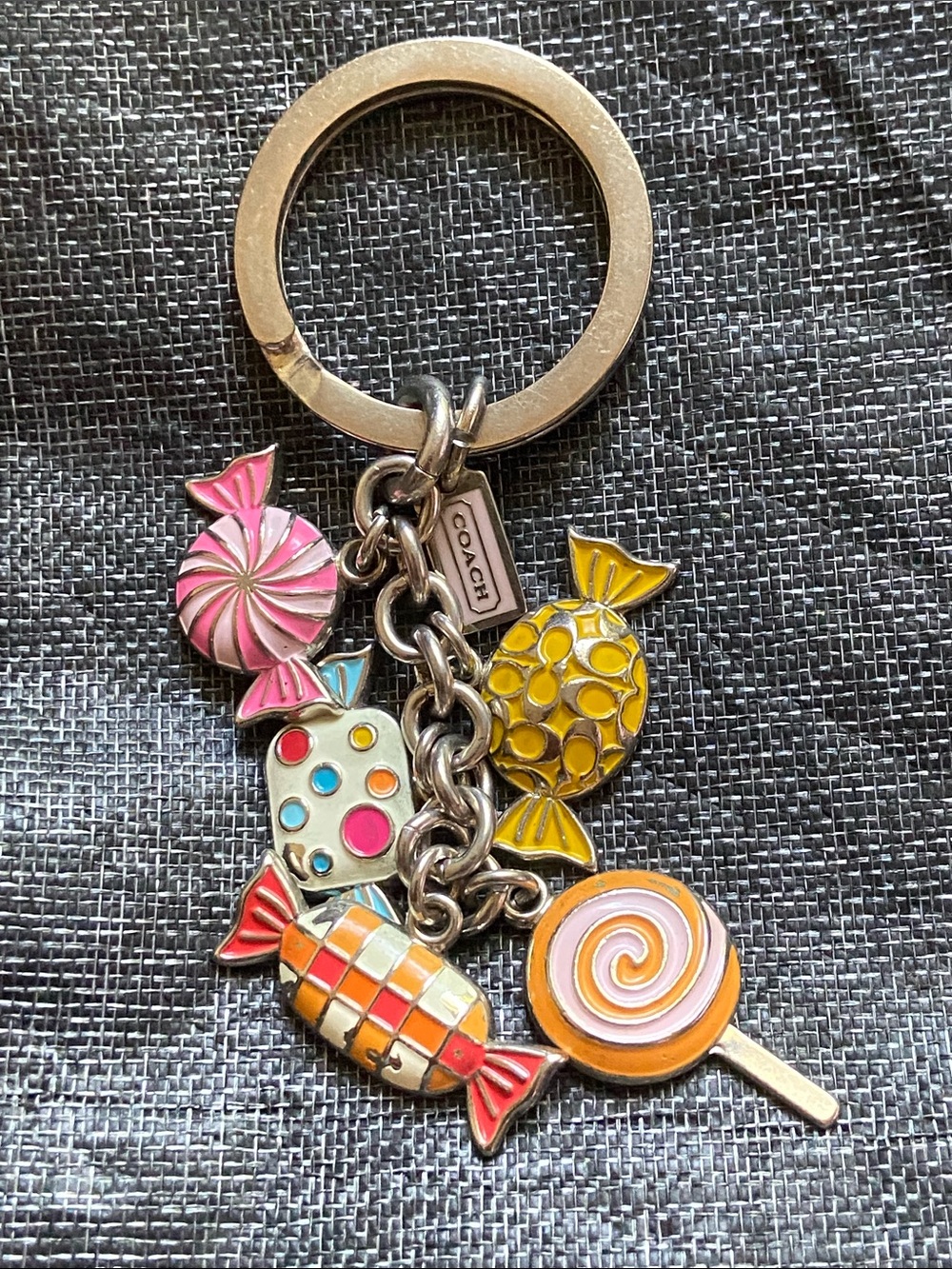 Coach Y2K Candy Charms Keyfob EUC